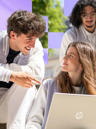 Students on the Master of Science programme at the ECE School of Engineering having a laugh