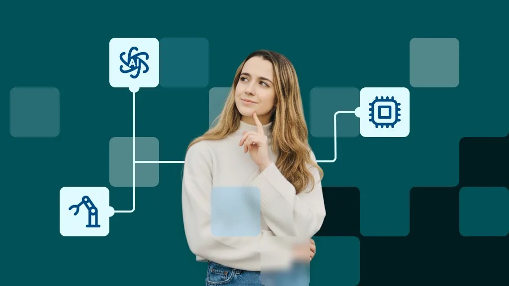 Étudiante de l’école d’ingénieur ECE réfléchissant à de nouvelles idées technologiques